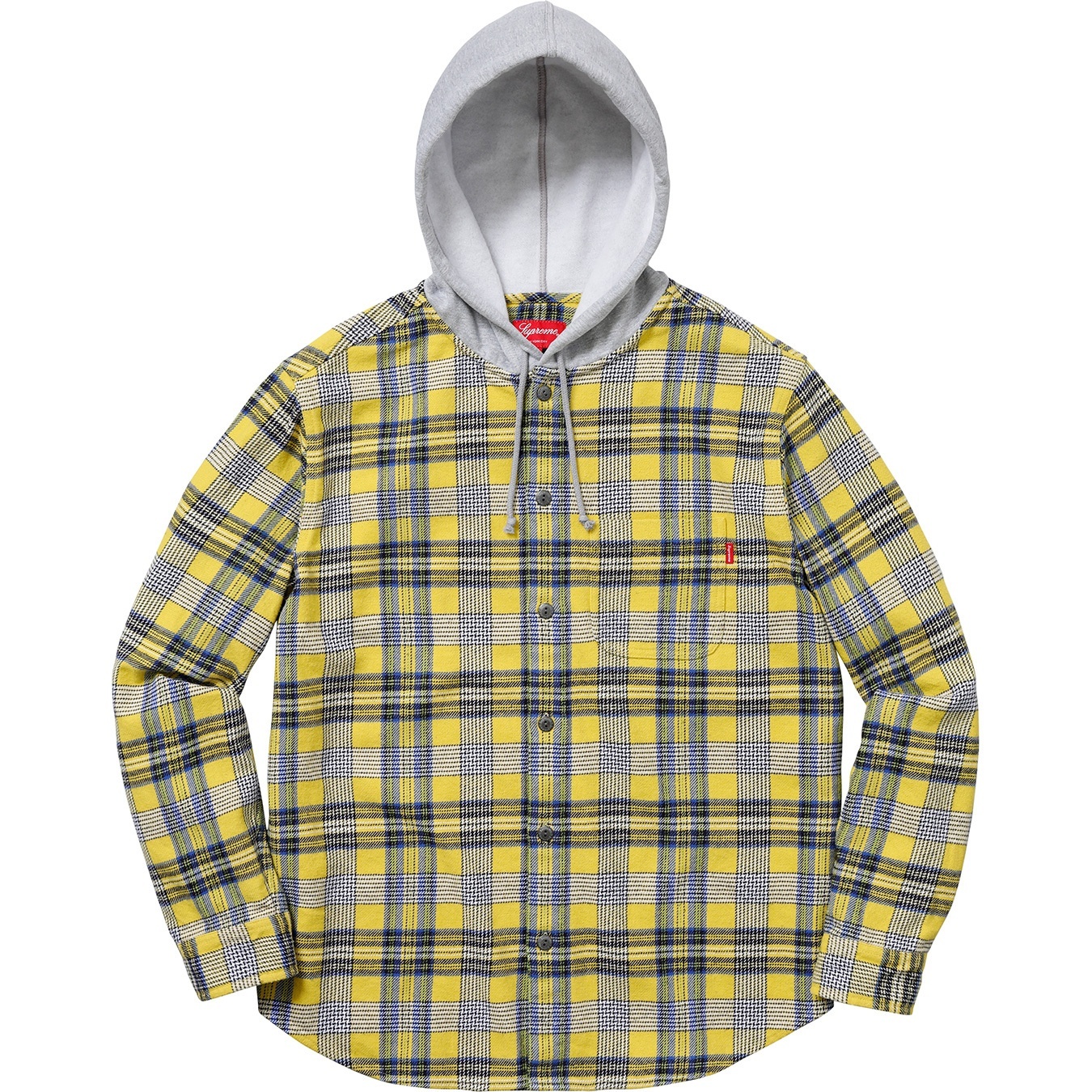 Hooded Plaid Flannel Shirt view 4